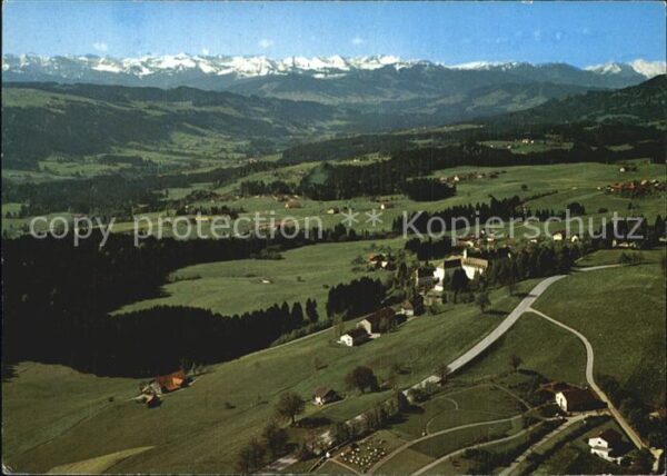 Lindenberg Allgaeu Fliegeraufnahme Kursanatorium Lindenber