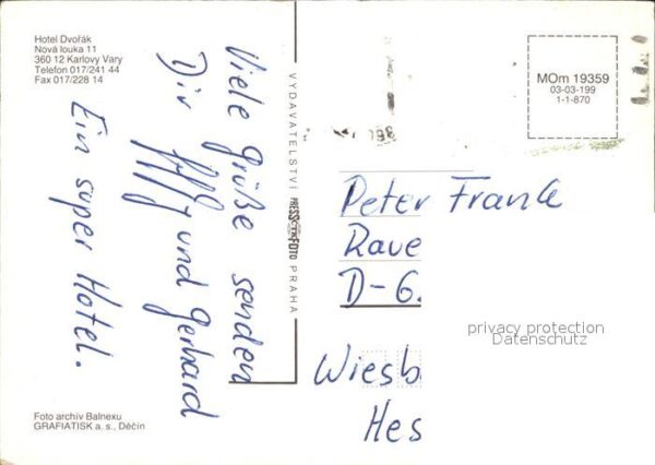Karlovy Vary Hotel Dvorak – Bild 2