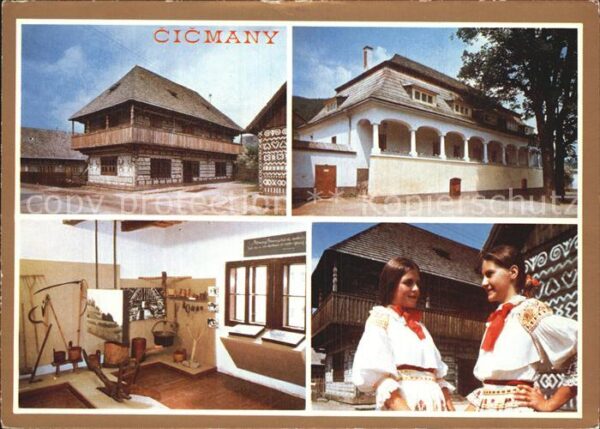 Cicmany Tracht Bauernhäuser