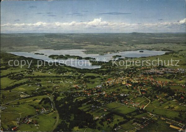 Murnau Staffelsee Fliegeraufnahme Staffelsee mit Inseln