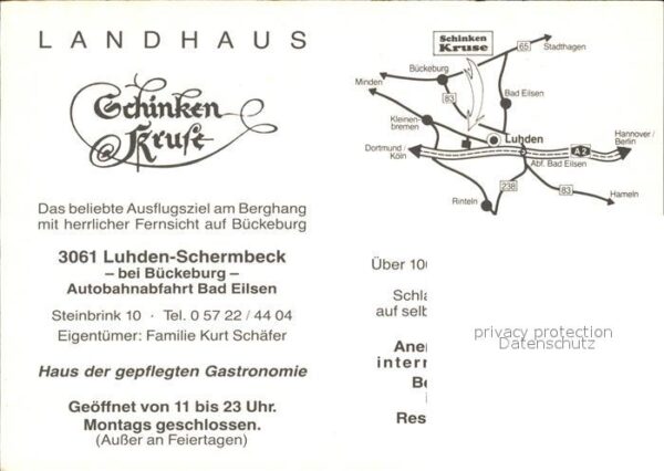 Luhden Landhaus Schinken-Kruse – Bild 2