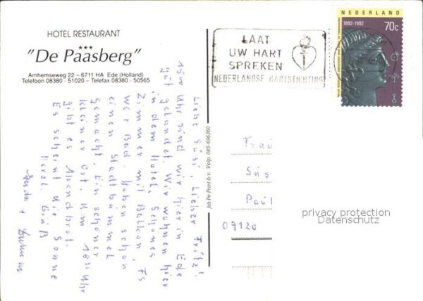 Ede Netherlands Hotel Restaurant De Paasberg – Bild 2