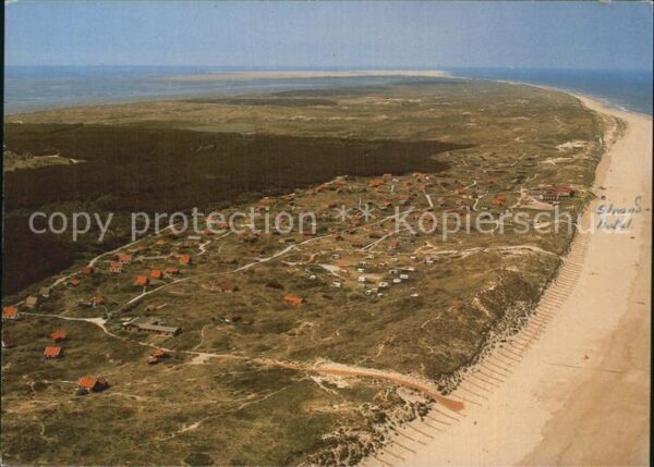 Vlieland Fliegeraufnahme mit Strand
