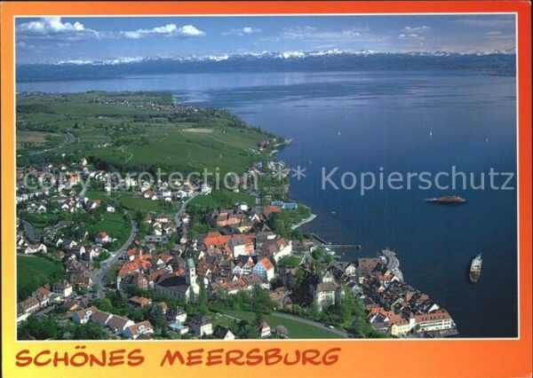 Meersburg Bodensee Fliegeraufnahme mit Schloß