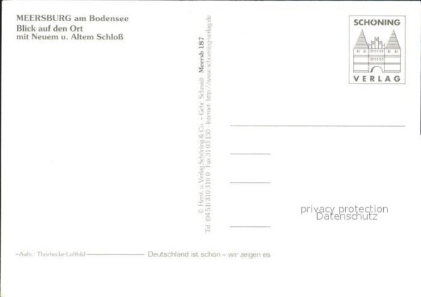 Meersburg Bodensee Fliegeraufnahme mit Schloß – Bild 2