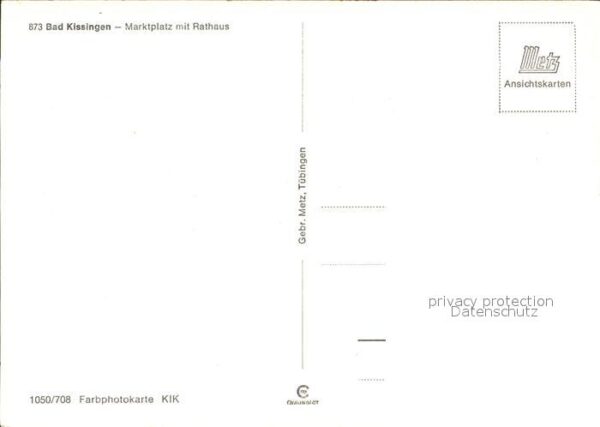 Bad Kissingen Marktplatz mit Rathaus – Bild 2
