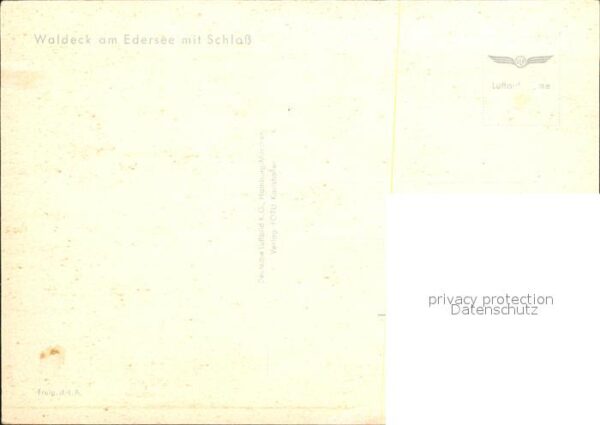 Waldeck Edersee Fliegeraufnahme mit Schloß – Bild 2