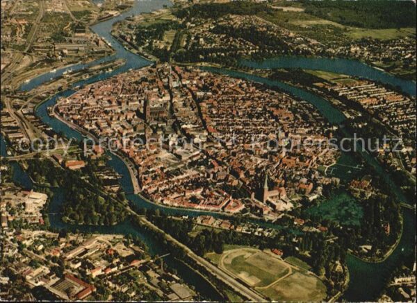 Luebeck Fliegeraufnahme