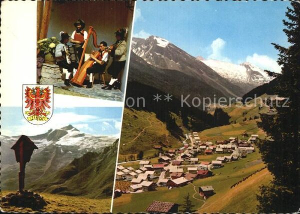 Lanersbach Blick auf Tuxer Alpen Tuxerjoch Gefrore