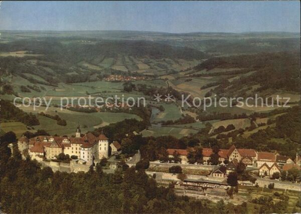 Langenburg Wuerttemberg Schloss Panorama Hohenloher Land Fliege