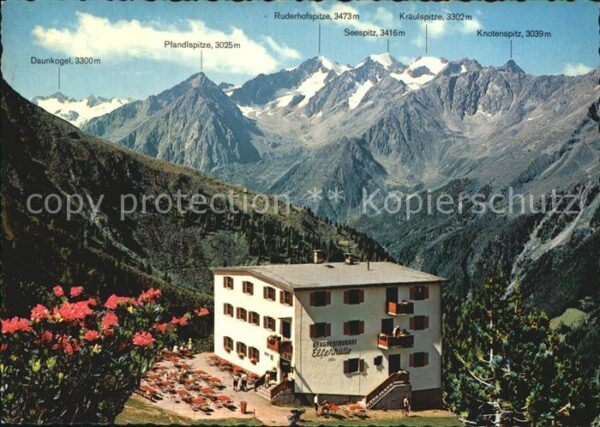 Neustift Stubaital Tirol Panoramablick von der Elferhütte Bergre