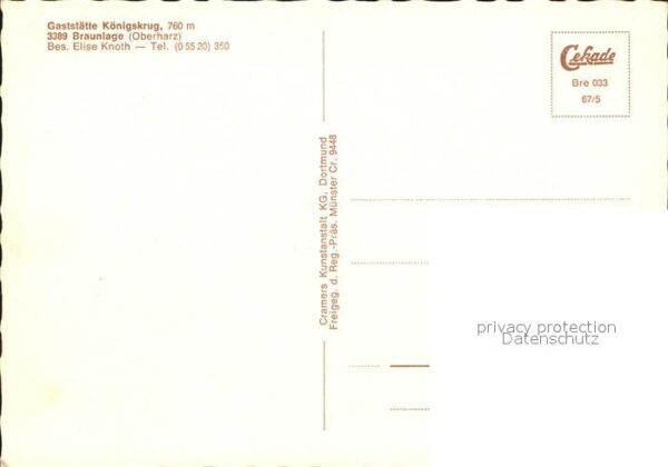 Braunlage Gaststätte Königskrug Fliegeraufnahme – Bild 2
