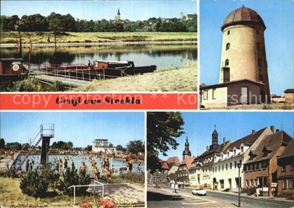 Strehla Elbufer Jugendherberge Turm Freibad Mar