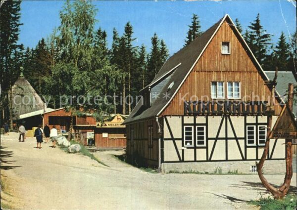 Sosa Erzgebirge Konsum Gaststätten Köhlerhütte und Meil