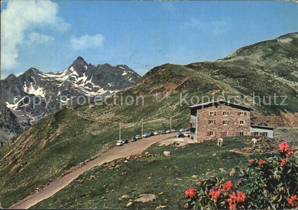 Passo Pennes Alpenrosenhof Berghotel Penserjoch mit