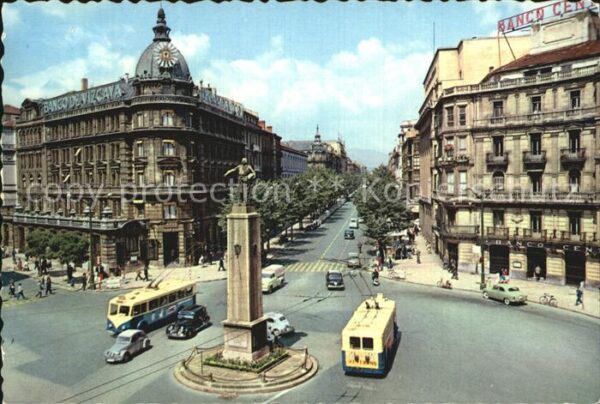 Bilbao Espana Monumento a Lopez de Haro y Gran Via