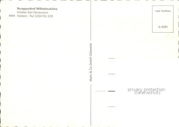 Haldem Berggasthof Wilhelmshöhe Terrasse – Bild 2