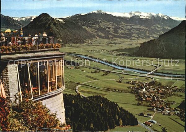 Wiesing Tirol Panorama Blick von der Kanzelkehre Innt