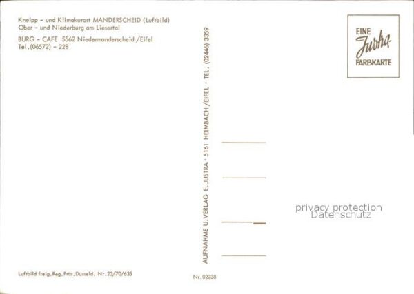 Manderscheid Eifel Kneipp Klimakurort Oberburg Niederburg – Bild 2