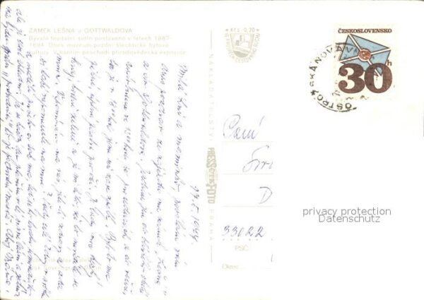 Gottwaldov Tschechien Zamek Lesna Schloss – Bild 2