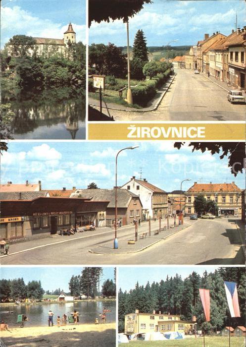 Zirovnice Schloss Teilansichten Campingplatz