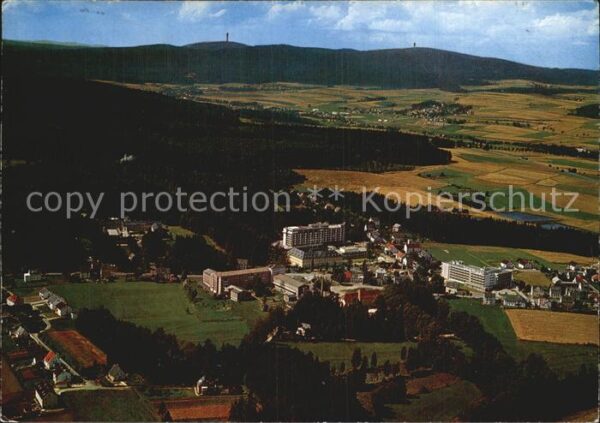 Alexandersbad Bad Blick auf Ochsenkopf und Schneeberg Fic