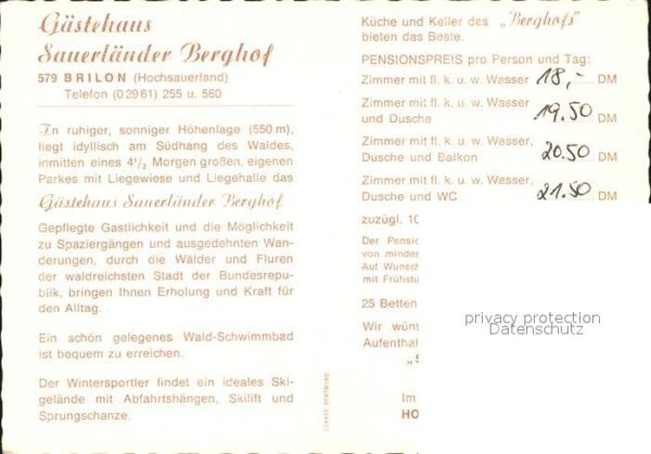 Brilon Gästehaus Sauerländer Berghof – Bild 2