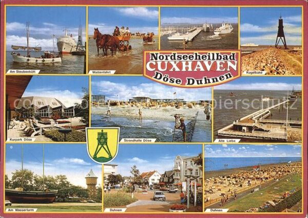 Cuxhaven Nordseebad Steubenhöft Wattenfahrt Fähre Kugelbake