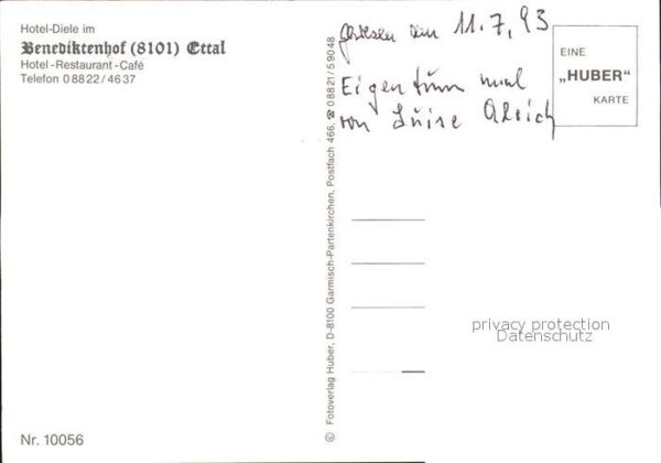 Ettal Hotel Restaurant Benediktenhof Diele – Bild 2
