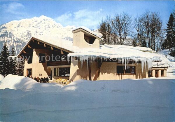 Garmisch-Partenkirchen Aule Alm Winterpanorama Huber Karte Nr