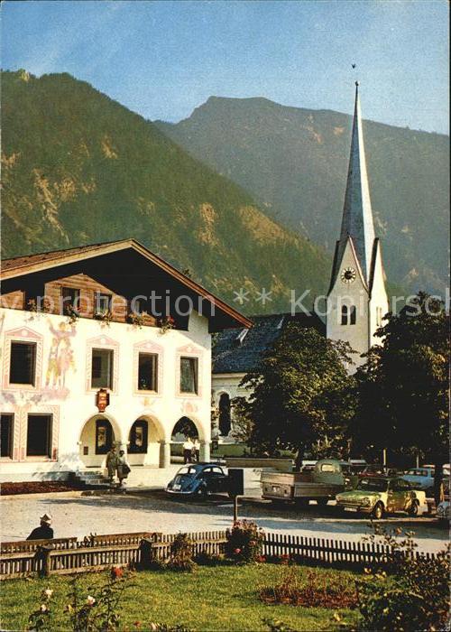Bayrischzell Haus des Gastes mit Dorfkirche