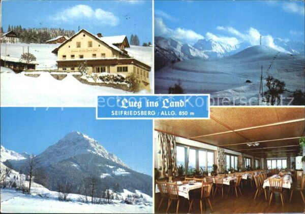 Seifriedsberg Sonthofen Gasthof Pension Lueg ins Land Winterpan