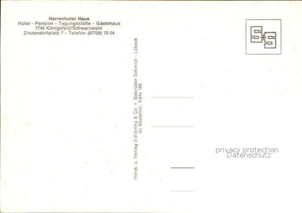 Koenigsfeld Schwarzwald Herrenhuter Haus Hotel Pension Tagungss – Bild 2