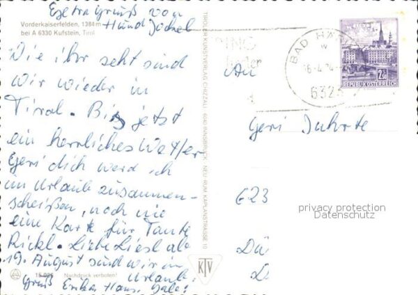 Vorderkaiserfelden Berghütte Alpen – Bild 2