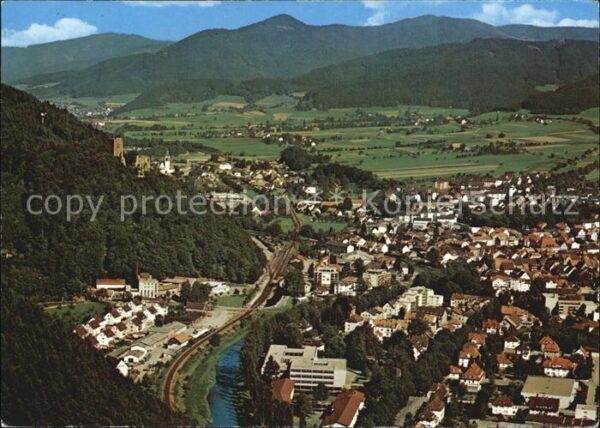 Waldkirch Breisgau Schwarzwald Fliegeraufnahme