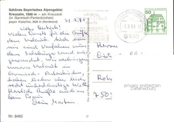 Garmisch-Partenkirchen Kreuzalm Kreuzeck gegen Alpspitze Nordw – Bild 2