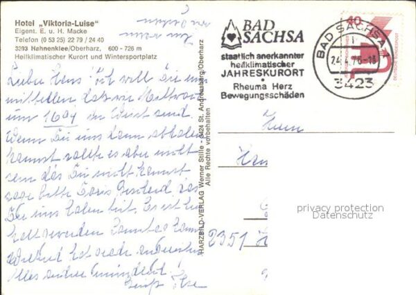 Hahnenklee-Bockswiese Harz Hotel Viktoria Luise See Promenade – Bild 2