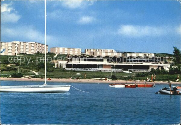 Rab Croatia Hotelanlagen am Strand Segelboot