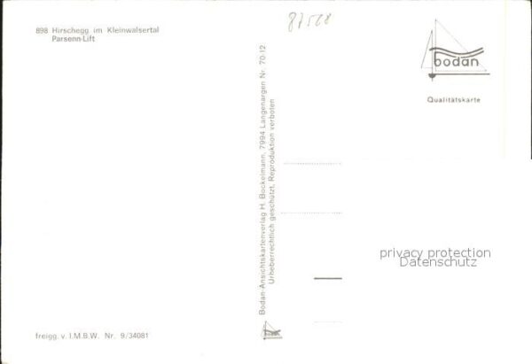 Hirschegg Kleinwalsertal Vorarlberg Parsenn Lift Wintersportplatz Alpen Fli – Bild 2