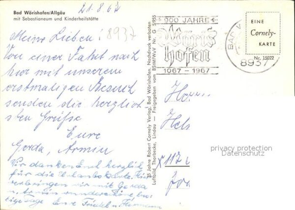 Bad Woerishofen Sebastianeum Kinderheilstätte Fliegerau – Bild 2