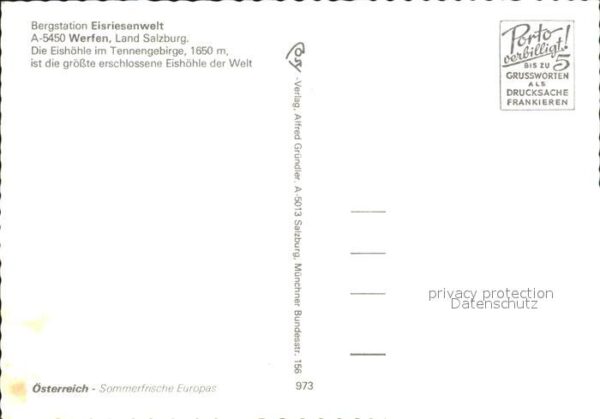 Werfen Salzburg Bergstation Eisriesenwelt Eishöhle Tenn – Bild 2