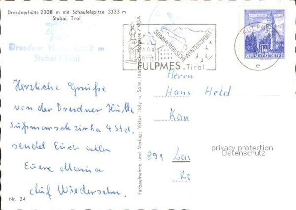 Dresdnerhuette mit Schaufelspitze Berghaus Stubaier Al – Bild 2