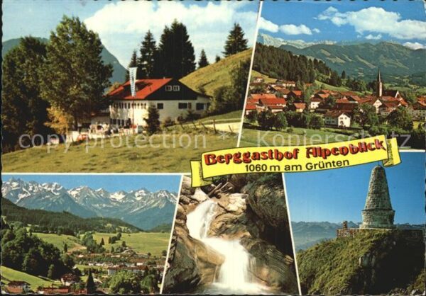 Burgberg Allgaeu Berggasthof Alpenblick am Grünten Wasse