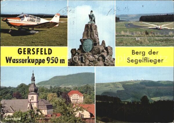 Gersfeld Rhoen Wasserkuppe Berg der Segelflieger Flieg