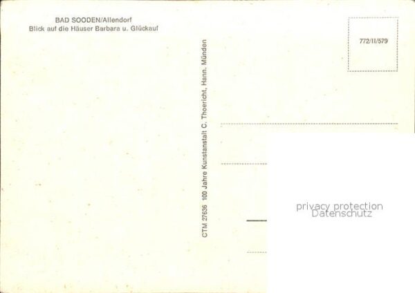 Allendorf Bad Sooden Blick auf Haus Barbara und Haus Glückau – Bild 2