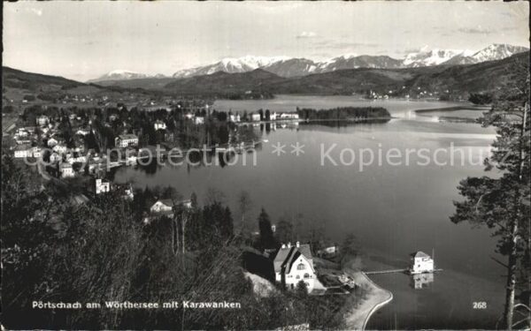 Poertschach Woerthersee mit Karawanken