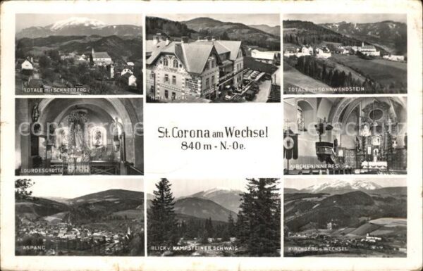 St Corona Wechsel Lourdesgrotte Kirchberg Wechsel Aspang