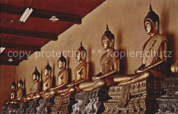 Bangkok Gallery of Buddha Statues in Wat Pho