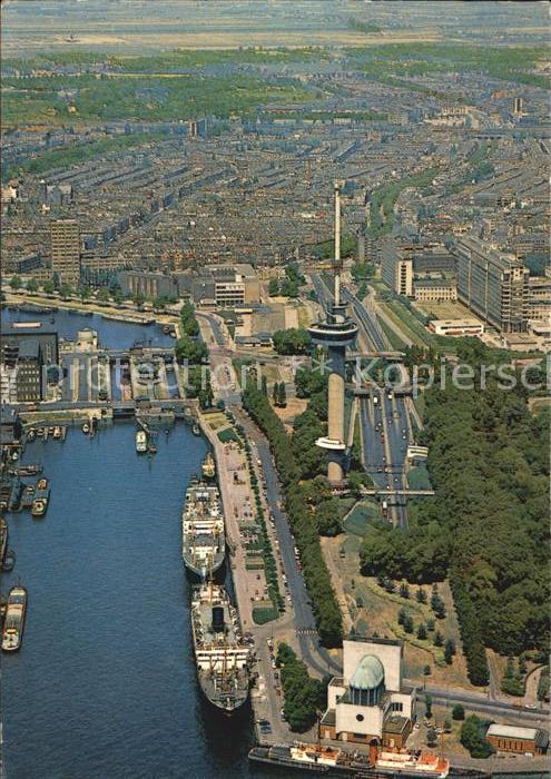 Rotterdam Fliegeraufnahme Stuurbrug Schiffsbrücke