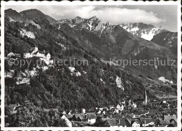Vaduz F?rstentum Liechtenstein Fliegeraufnahm
